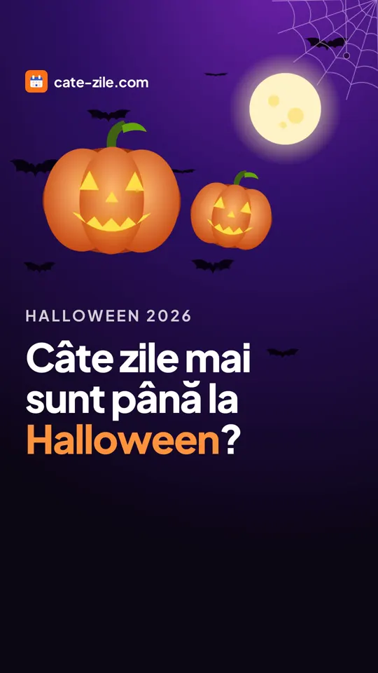 Câte zile mai sunt până la Halloween?