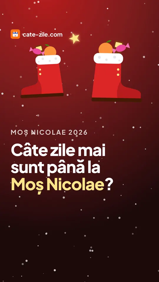 Câte zile mai sunt până la Moș Nicolae?