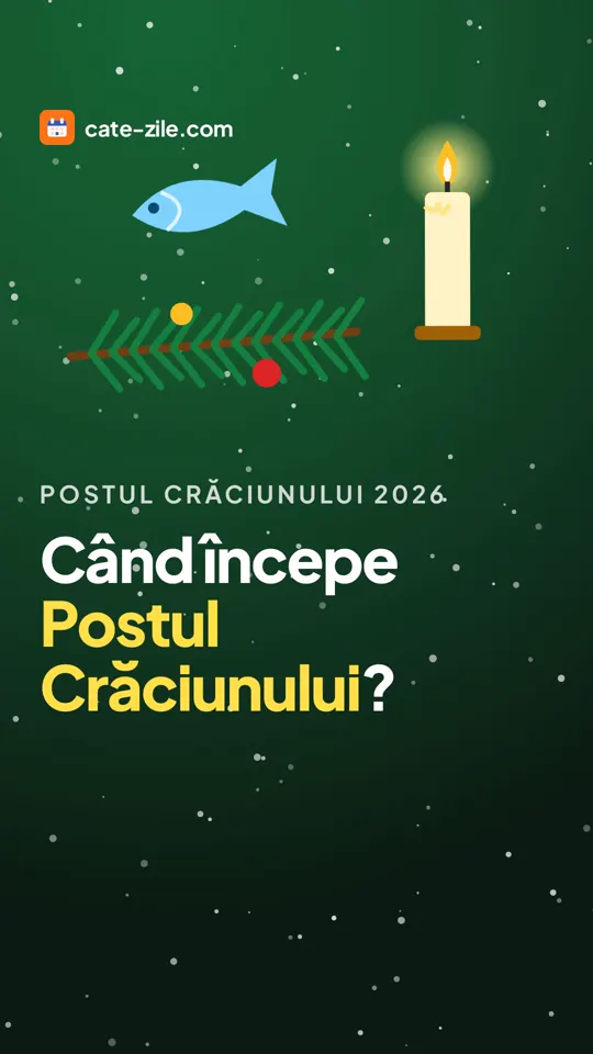 Când începe Postul Crăciunului?